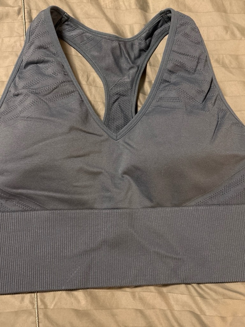 PINK Victoria's Secret Seamless Racerback Bra - Charcoal
